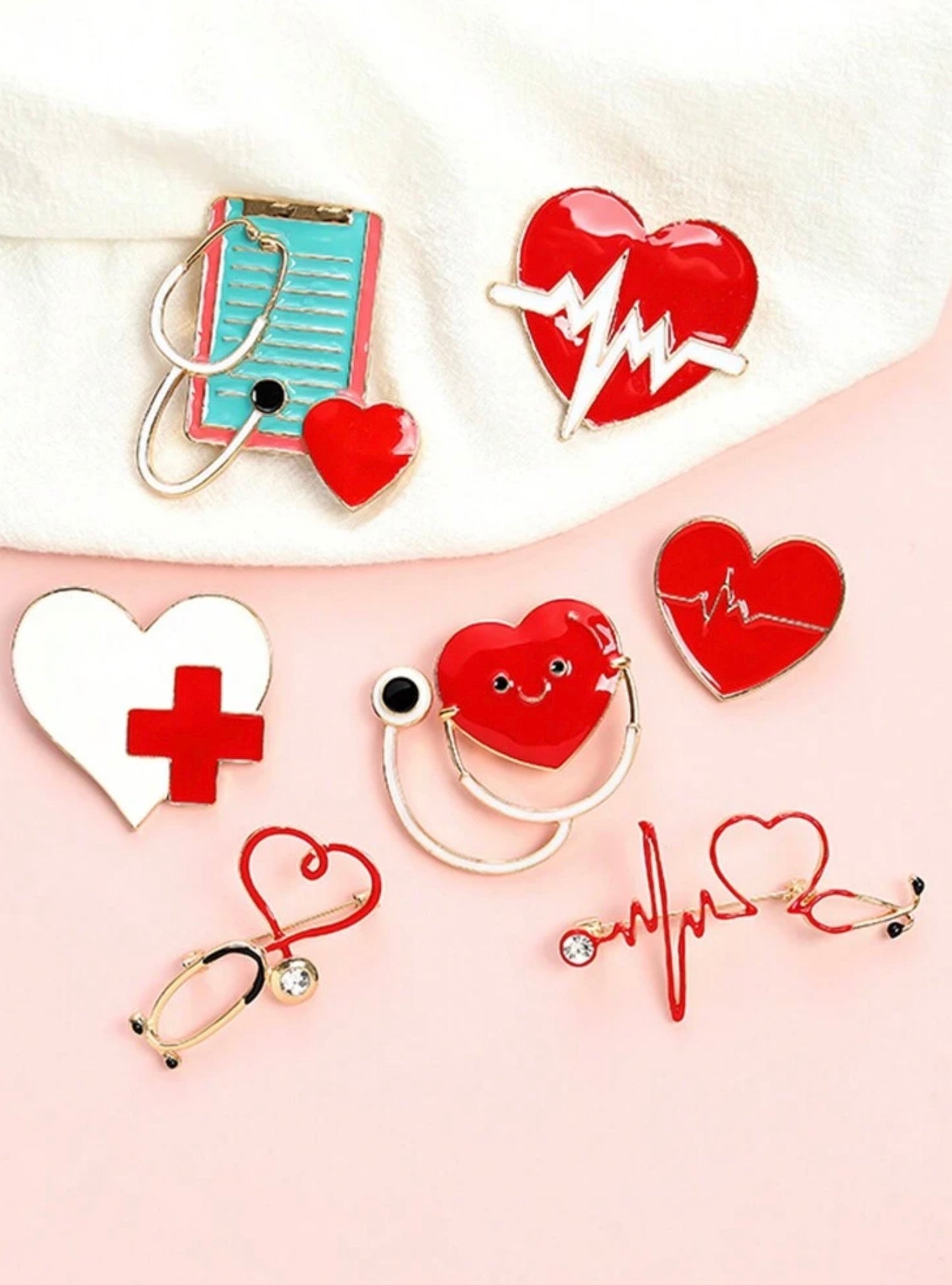 Large Heart Pins