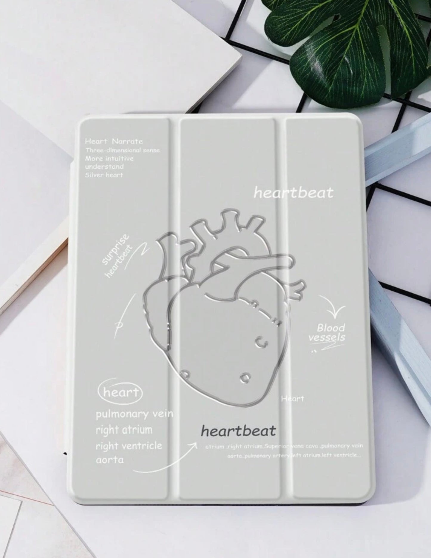 Transparent Heart Ipad Case