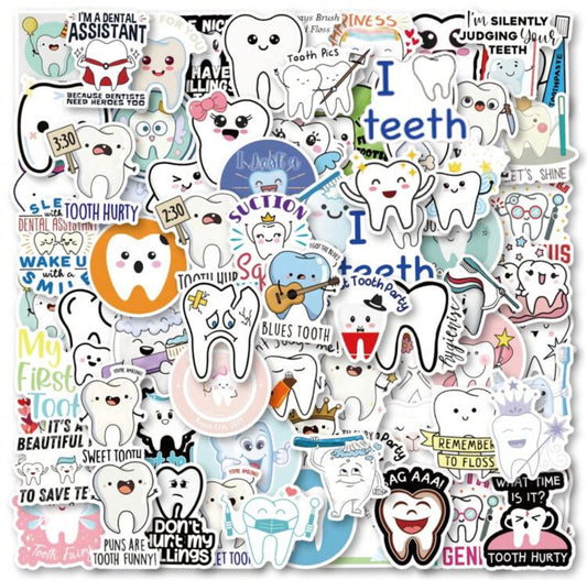 50 Tooth Stickers