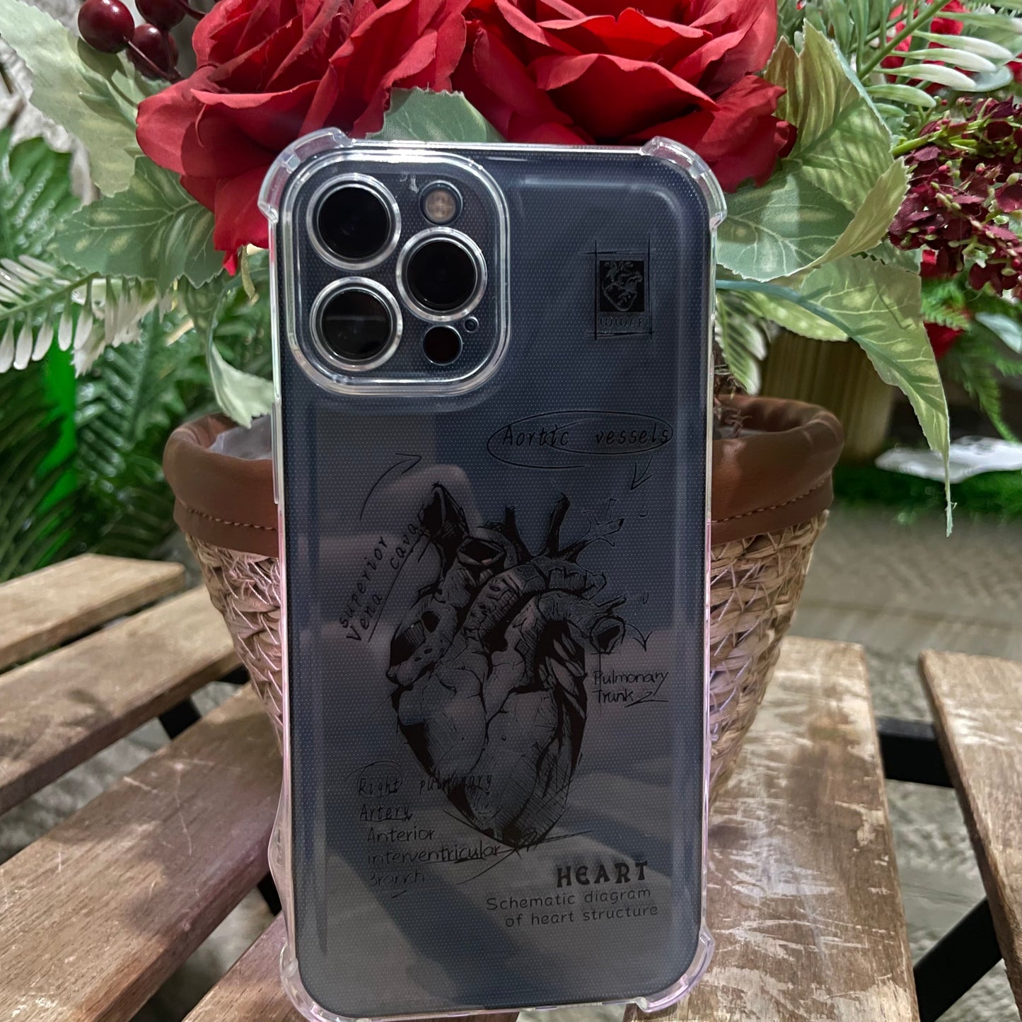 Transparent Heart Case