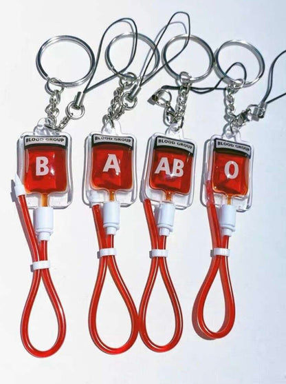 Blood Type Keychain