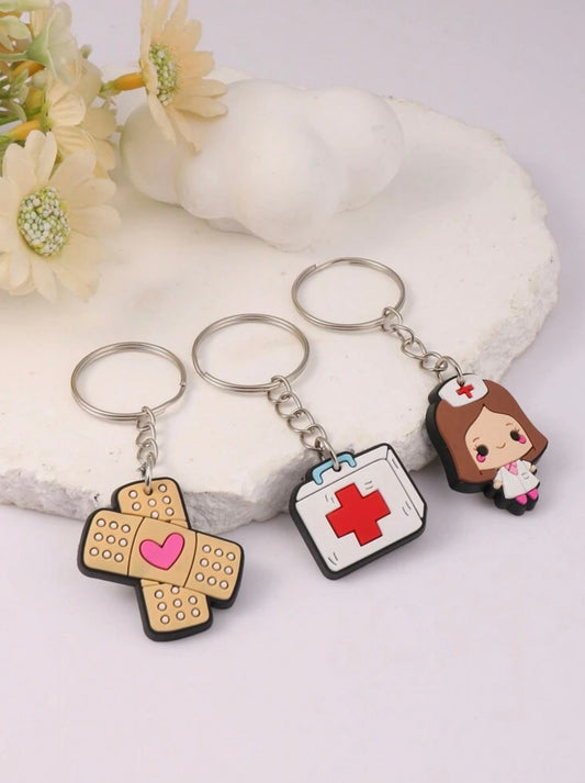 Rubber Medical Keychains