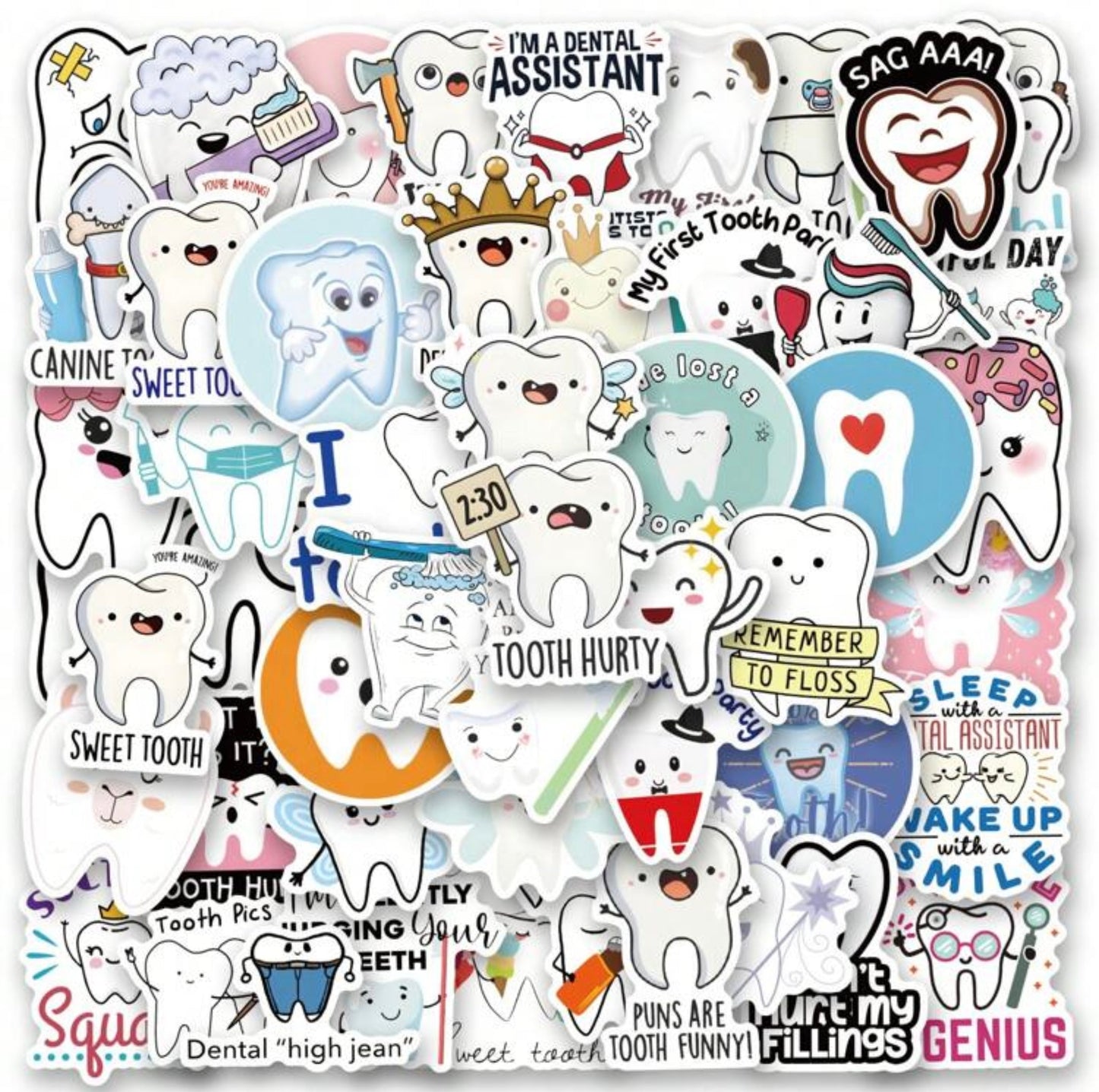 50 Dentist Stickers