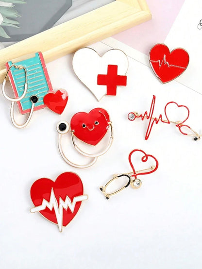 Large Heart Pins