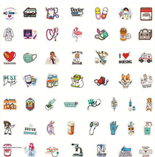 50 Doctor Stickers